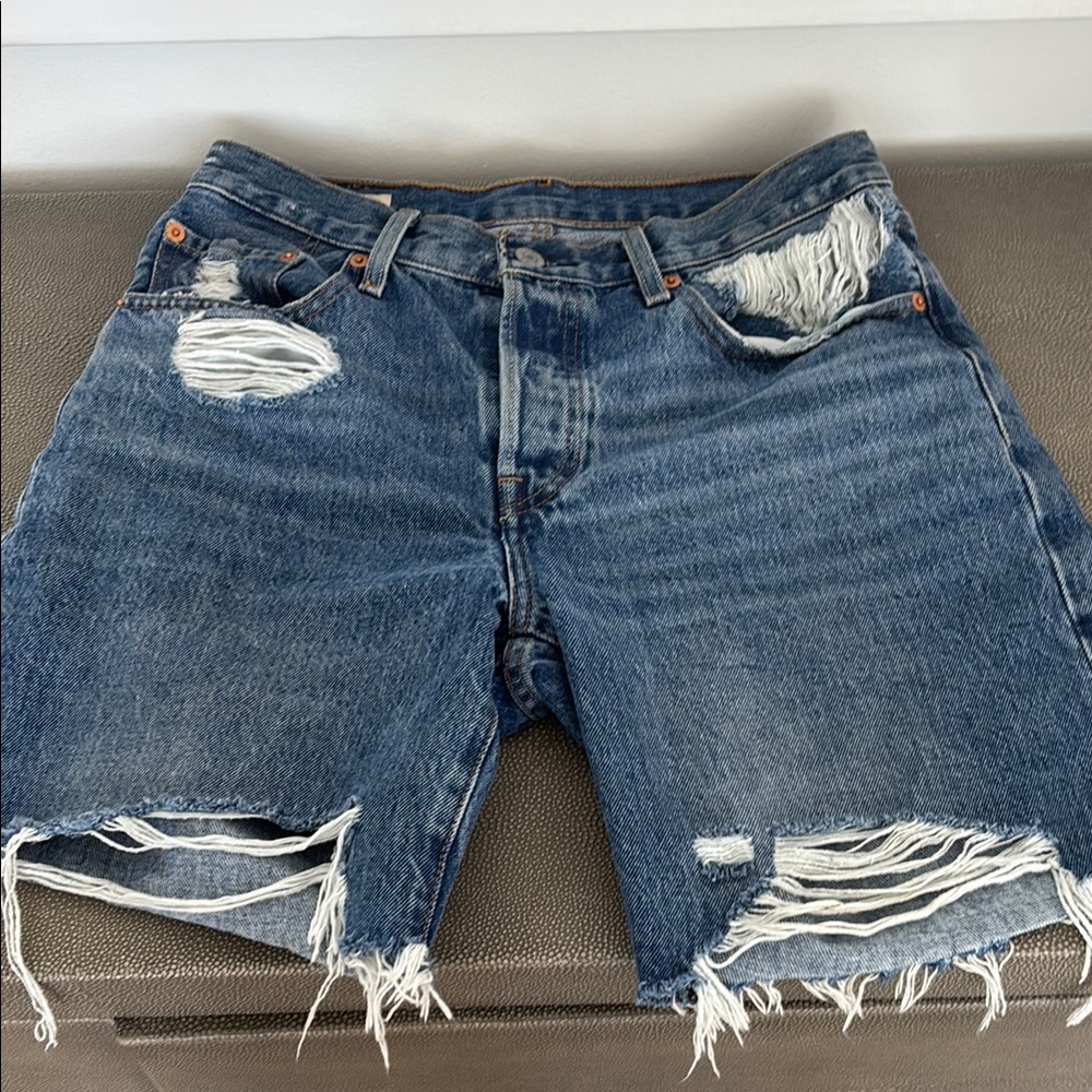Levi's 501 Mid Thigh Jean Shorts